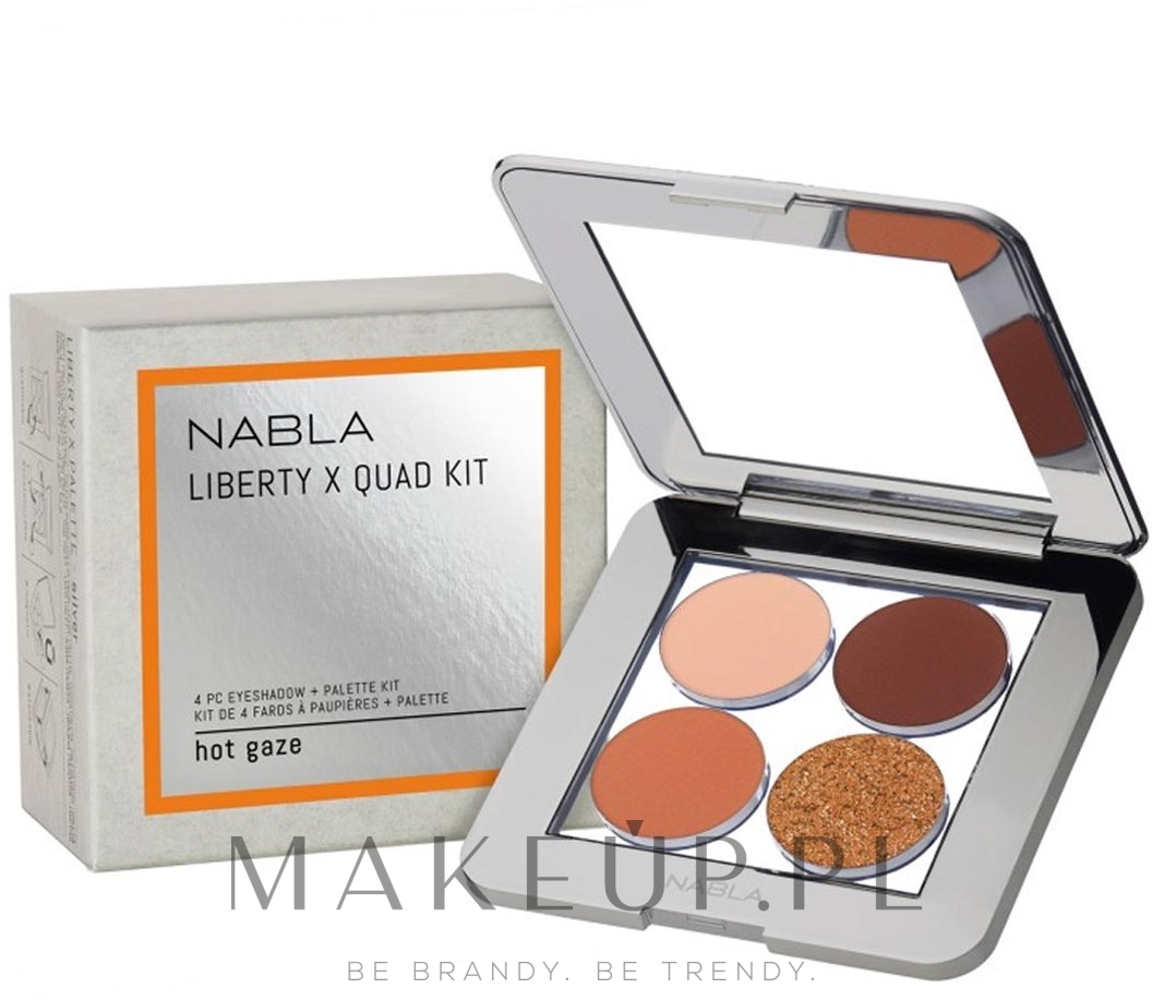 Paleta cieni do powiek - Nabla Liberty X Quad Kit Eyeshadow Palette — Zdjęcie Hot Gaze