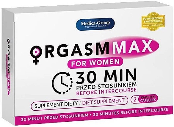 Kapsułki zwiększające libido dla kobiet - Medica-Group Orgasm Max For Women — Zdjęcie N1