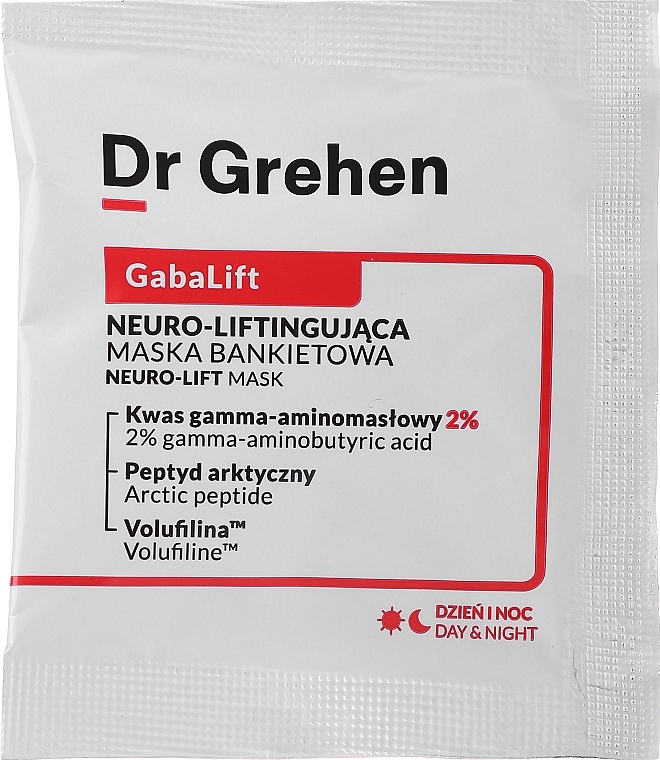 PREZENT! Kremowa maska do twarzy, szyi i dekoltu - Dr Grehen GabaLift Neuro-Lift Mask — Zdjęcie N1