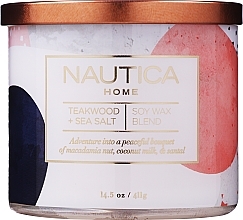 Kup Świeca zapachowa Drewno tekowe i sól morska - Nautica Teakwood & Sea Salt Candle