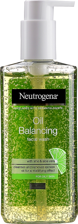 Preparat do mycia twarzy - Neutrogena Visibly Clear Pore & Shine Daily Wash Face Lime & Tangerine — Zdjęcie N1