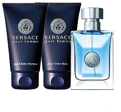 Versace Pour Homme - Zestaw (edt 50 + a/sh 50 + sh/gel 50) — Zdjęcie N1