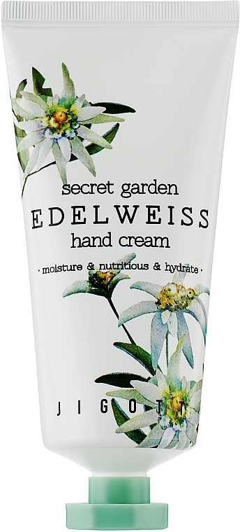Krem do rąk z ekstraktem z szarotki - Jigott Secret Garden Edelweiss Hand Cream — Zdjęcie N1