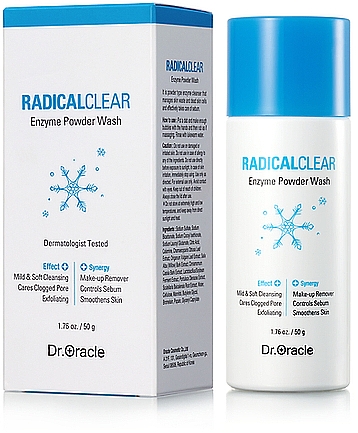 Mikrozłuszczający puder do twarzy - Dr. Oracle Radical Clear Enzyme Powder Wash — Zdjęcie N1