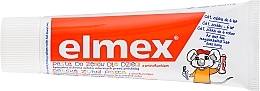PRZECENA! Pasta do zębów dla dzieci 0-6 lat przeciw próchnicy z aminofluorkiem - Elmex Kids * — Zdjęcie N3