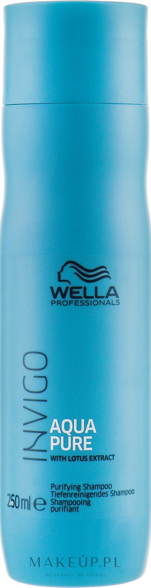 Oczyszczający szampon do włosów z lotosem - Wella Professionals Invigo Aqua Pure Shampoo — Zdjęcie 250 ml