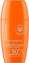 Fluid matujący do twarzy - Lancaster Sun Sensitive Tinted Mattifying Fluid SPF50 — Zdjęcie N1