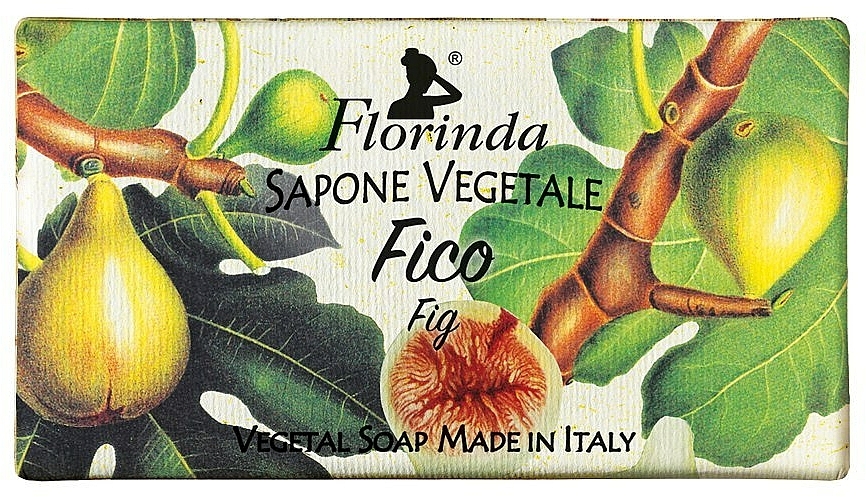 Mydło naturalne w kostce Figa - Florinda Fig Natural Soap — Zdjęcie N1