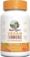 Kup Witaminy do żucia z kurkumą - MaryRuth Organics Vegan Turmeric Gummies, Peach Mango Lemon