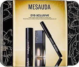 Kup Zestaw - Mesauda Milano Kit Eye-Xlusive (mascara/9ml + e/pencil/0.8g + eyeshadow/3g)