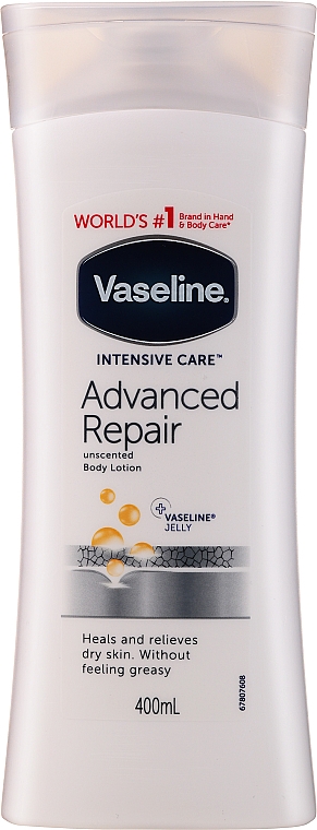 Bezzapachowy lotion do ciała - Vaseline Intensive Care Advanced Repair Lotion — Zdjęcie N1