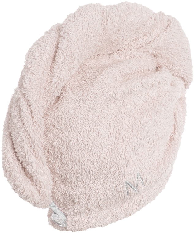 Beżowy ręcznik-turban do włosów (68 x 26 cm) - MAKEUP — Zdjęcie N3
