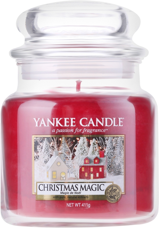 Świeca zapachowa w słoiku - Yankee Candle Christmas Magic  — Zdjęcie N1