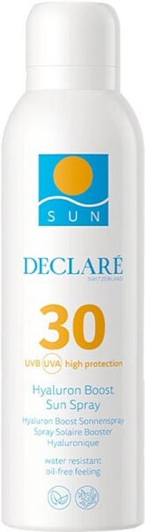 Spray z filtrem przeciwsłonecznym dla wrażliwej skóry twarzy i ciała - Declare Sun Hyaluron Boost Sun Spray SPF30 — Zdjęcie N1