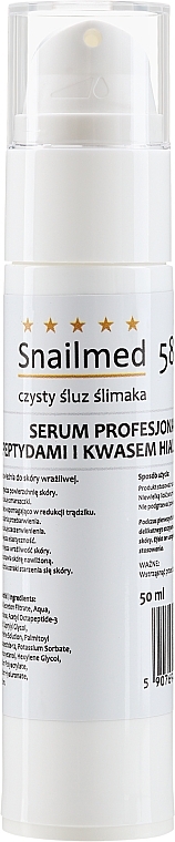 WYPRZEDAŻ Serum ze śluzem ślimaka i peptydami do cery dojrzałej - Snailmed * — Zdjęcie N3