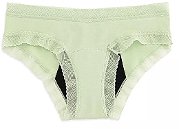 Zestaw majtek menstruacyjnych, 3 częściowy, zielony - Platanomelon Kiwitas Doble Blonda Menstrual Briefs — Zdjęcie N1
