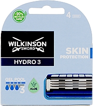 Zestaw wymiennych ostrzy, 4 szt. - Wilkinson Sword Hydro 3 Skin Protection Aloe — Zdjęcie N1