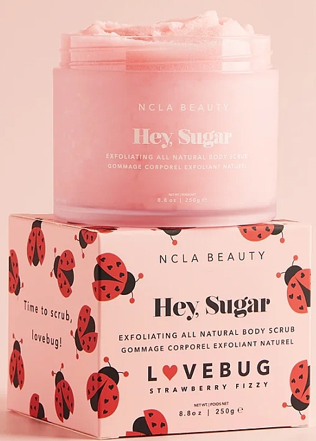 Peeling do ciała - NCLA Beauty Hey, Sugar Lovebug Body Scrub Strawberry Fizzy — Zdjęcie N1