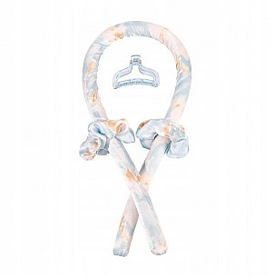Zestaw do tworzenia loków, niebieski z różowym, 5 produktów - Ecarla Curling Headband Kit — Zdjęcie N2