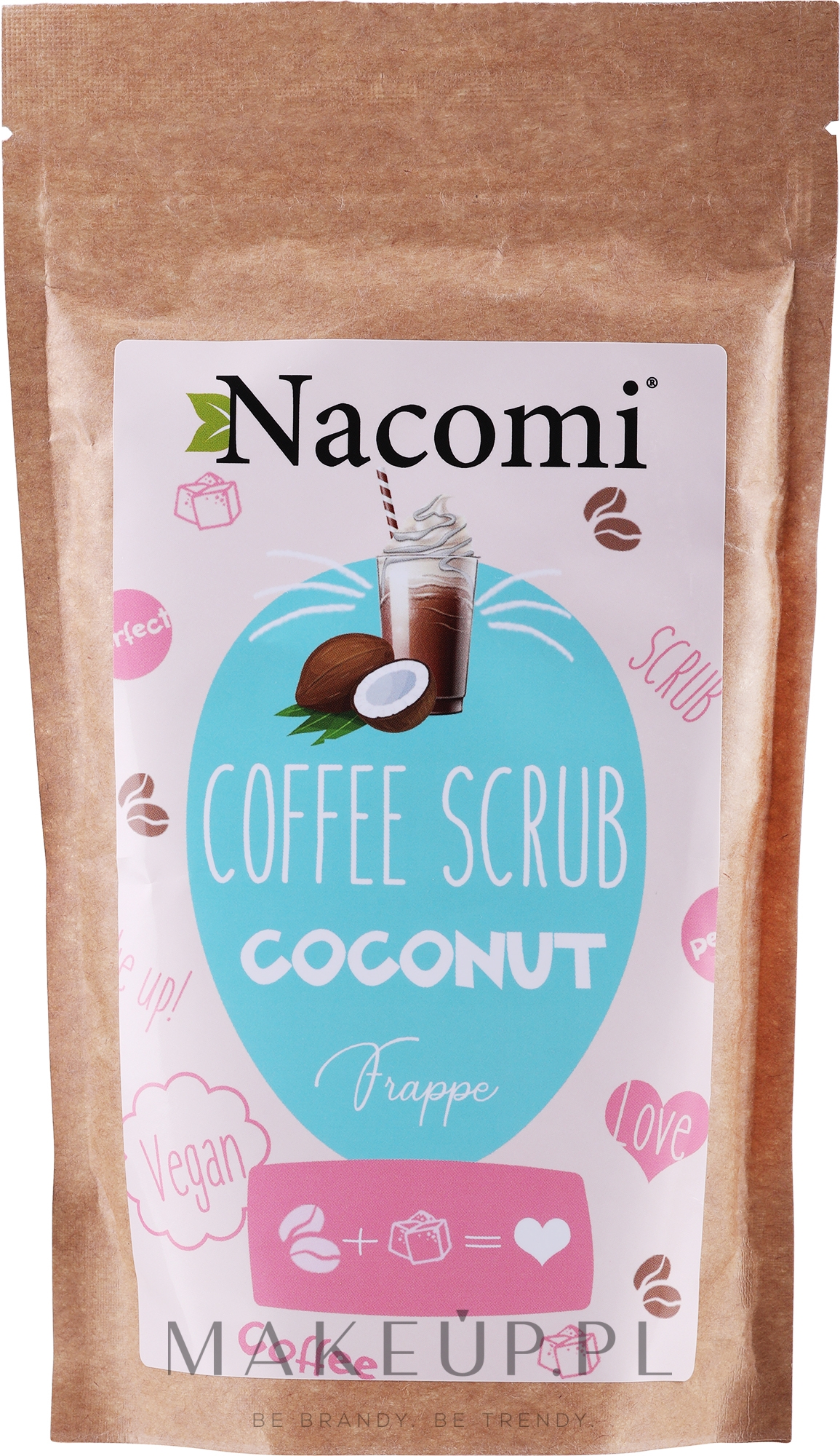 Kawowy peeling do ciała z kokosem - Nacomi Coffee Scrub Coconut — Zdjęcie 200 g