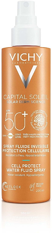 Spray przeciwsłoneczny - Vichy Capital Soleil Solar Derm Science SPF50+ Invisible Fluid Spray