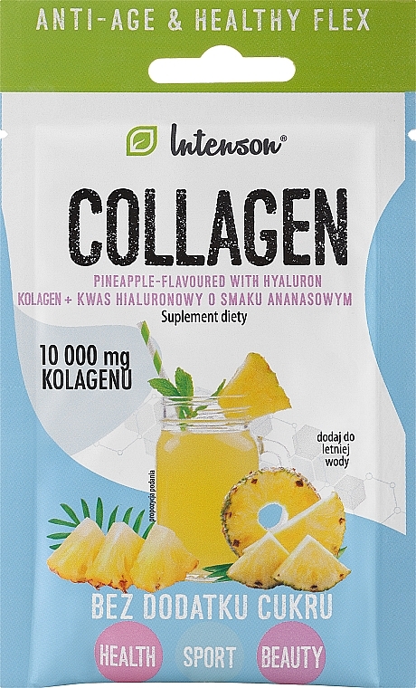 Suplement diety Kolagen o smaku ananasowym - Intenson Collagen Pineapple — Zdjęcie N1
