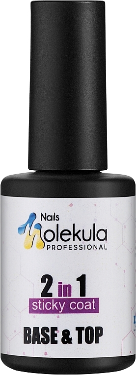 Baza i top - Nails Molekula Base & Top Coat 2 In 1 — Zdjęcie N1