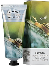 Krem do rąk z ekstraktem ze śluzu ślimaka - FarmStay Visible Difference Hand Cream Snail — Zdjęcie N1