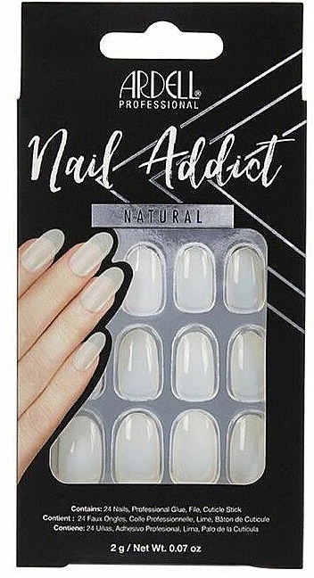 Sztuczne paznokcie - Ardell Nail Addict Artifical Nail Set Natural Oval — Zdjęcie N1