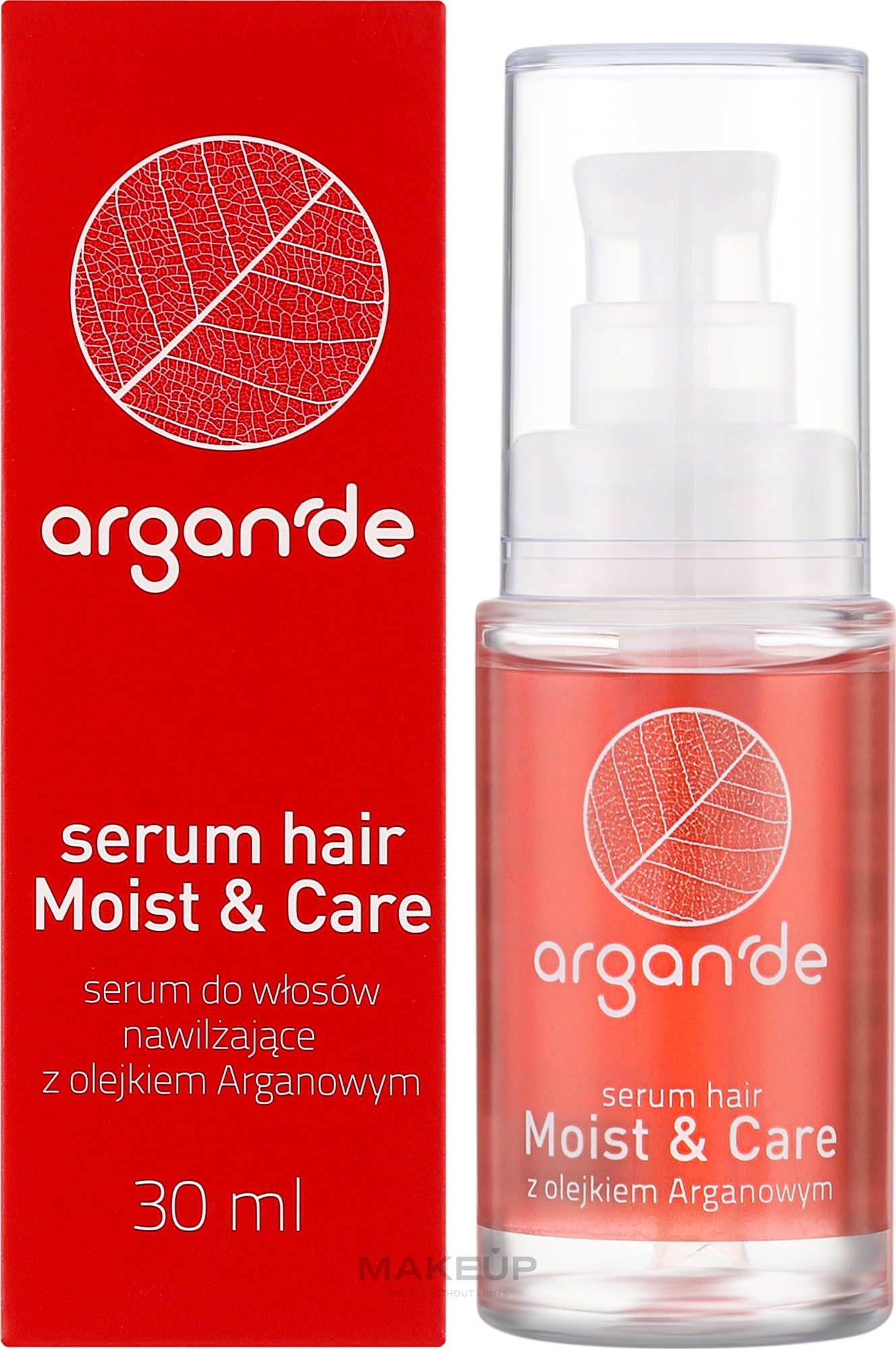 Nawilżająco-odbudowujące serum do włosów z olejem arganowym - Stapiz Argan’de Moist & Care — Zdjęcie 30 ml