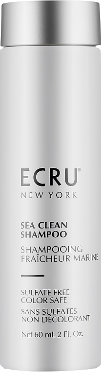 Szampon bez siarczanów do włosów farbowanych - ECRU New York Sea Clean Shampoo Sulfate Free Color Safe — Zdjęcie N1