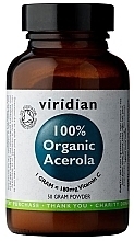 Kup Suplement diety - Viridian Organic Acerola Vitamin C Powder