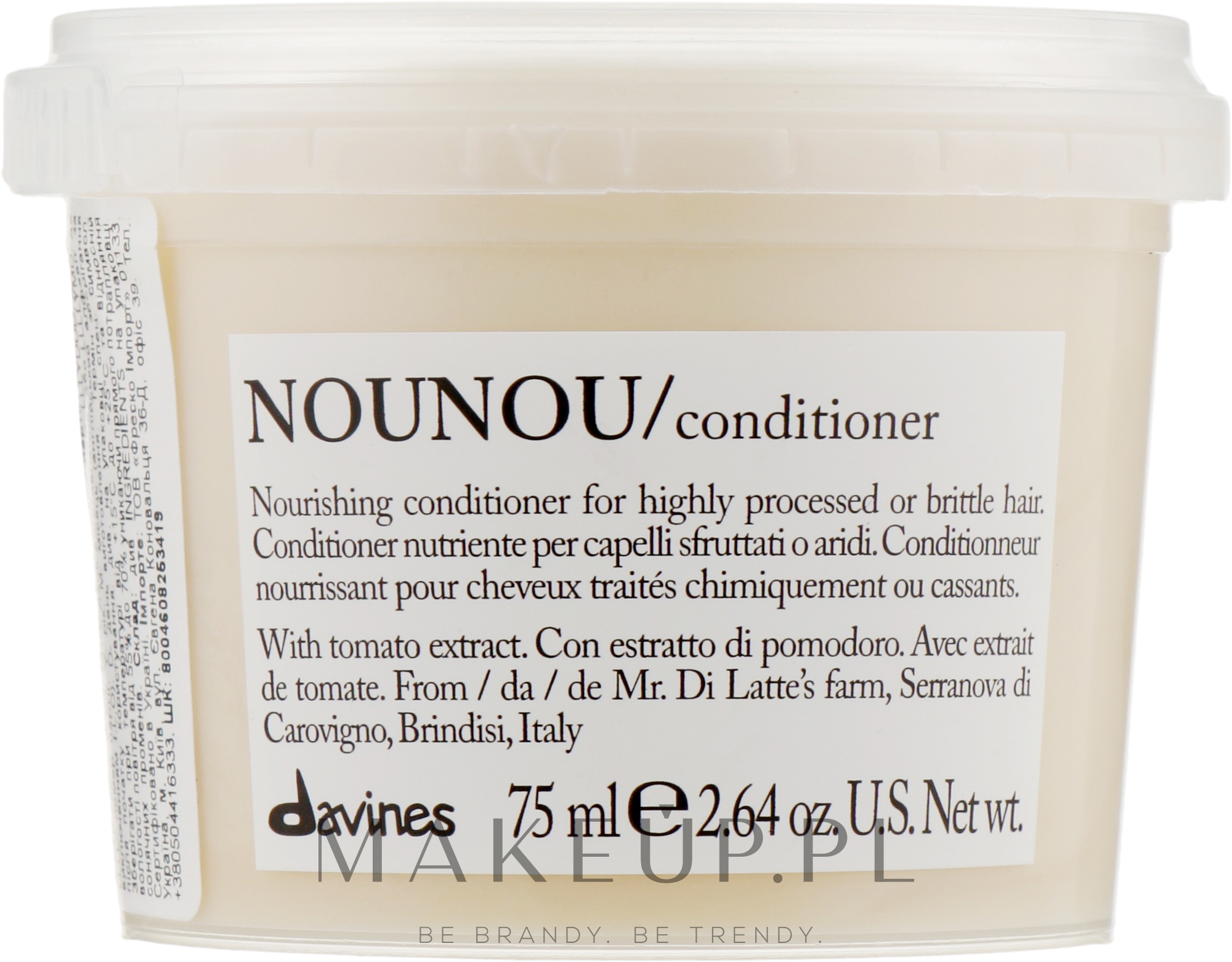 Odżywka wzmacniająca włosy - Davines Nourishing Nounou Conditioner — Zdjęcie 75 ml