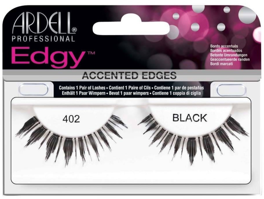 Sztuczne rzęsy - Ardell Edgy Lash 402 Black — Zdjęcie N1