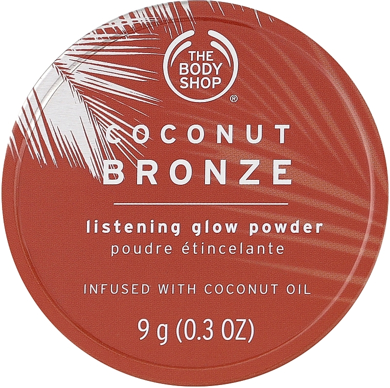 Brązujący puder do twarzy z efektem rozświetlenia - The Body Shop Coconut Bronze Glistening Glow Powder — Zdjęcie N3