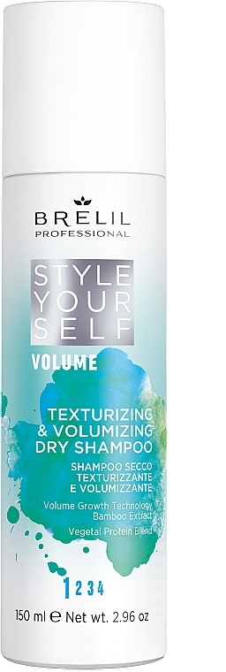 Suchy szampon do teksturowania i dodawania objętości włosom - Brelil Style Yourself Volume Texturizng & Volumizing Dry Shampoo — Zdjęcie N1