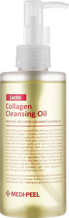 Olejek hydrofilowy z probiotykami i kolagenem - MEDIPEEL Red Lacto Collagen Cleansing Oil — Zdjęcie N1