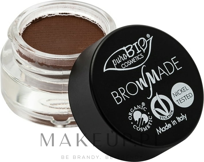 Pomada do brwi - PuroBio Cosmetics BrowMade — Zdjęcie 02 - Warm Brown