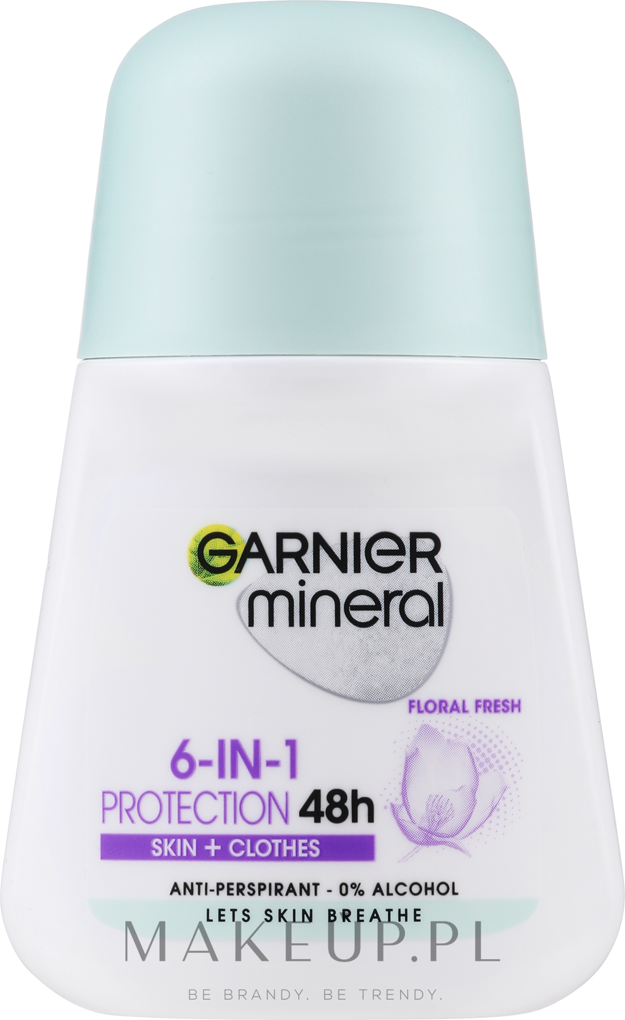 Antyperspirant w kulce - Garnier Mineral Deodorant Protection 6 Fresh Floral Scent — Zdjęcie 50 ml
