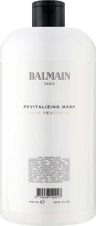 Rewitalizująca maska do włosów suchych i zniszczonych - Balmain Paris Hair Couture Revitalizing Mask — Zdjęcie N1
