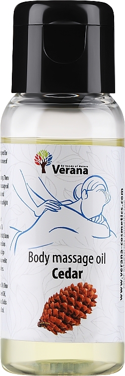 Olejek do masażu ciała Cedar - Verana Body Massage Oil  — Zdjęcie N1