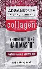 Kolagenowa maska do włosów - Arganicare Collagen Reconstructuring Hair Masque (próbka) — Zdjęcie N1