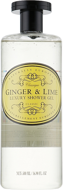 Żel pod prysznic Imbir i limonka - Naturally European Ginger And Lime Luxury Shower Gel — Zdjęcie N1