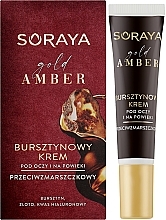 Bursztynowy krem przeciwzmarszczkowy pod oczy i na powieki - Soraya Gold Amber — Zdjęcie N2