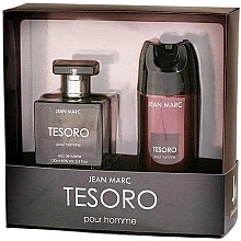 Zestaw - Jean Marc Tesoro Pour Homme (deo/150ml + edt/100ml) — Zdjęcie N1