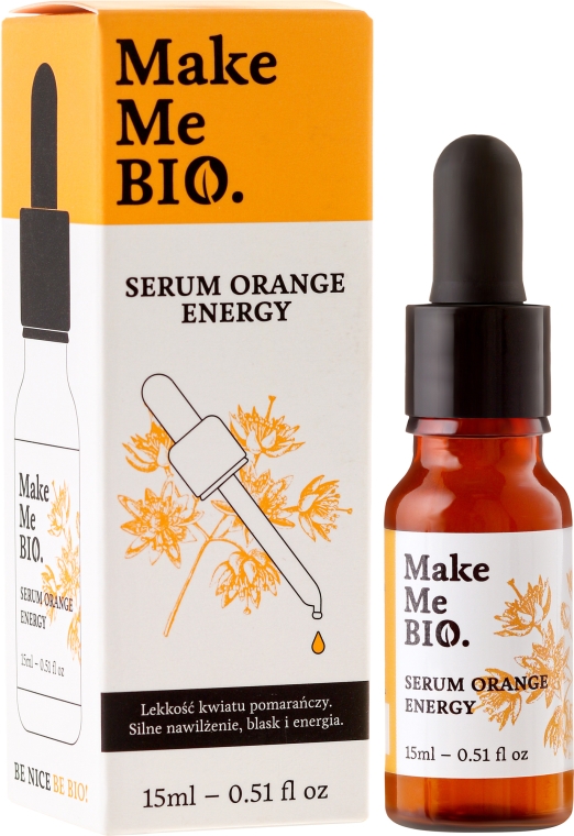 Nawilżające serum do twarzy - Make Me Bio Orange Energy — Zdjęcie N2