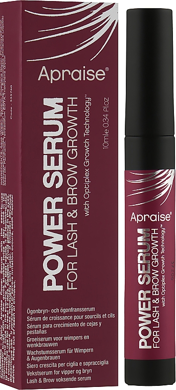 Odżywka przyspieszająca wzrost brwi i rzęs - Apraise Power Serum For Lash & Brow Growth — Zdjęcie N2