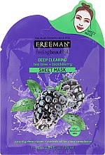 Kup Głęboko oczyszczająca maska na tkaninie do twarzy Drzewo herbaciane i jeżyna - Freeman Sheet Mask