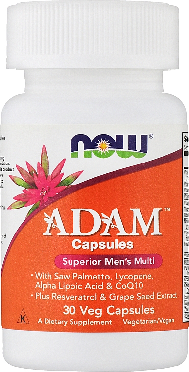 Żelowe kapsułki multiwitaminowe dla mężczyzn - Now Foods Adam Superior Men's Multi Capsules