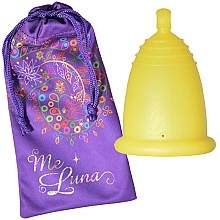 Kup Kubeczek menstruacyjny z kulką, rozmiar M, żółty - MeLuna Soft Menstrual Cup Ball